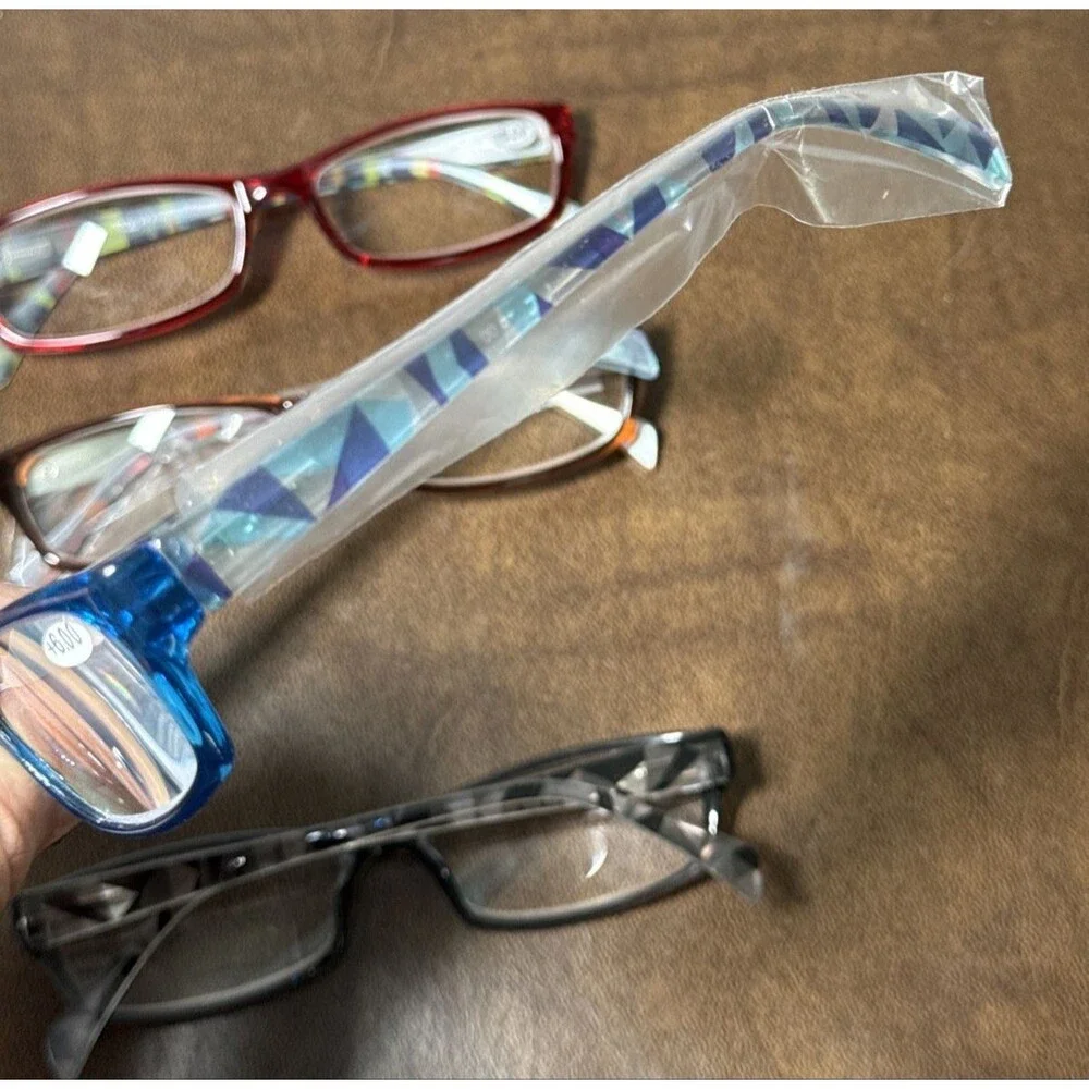 Kerecsen Reading Glasses 4 Pairs Fashion Ladies Readers Spring Hinge +6